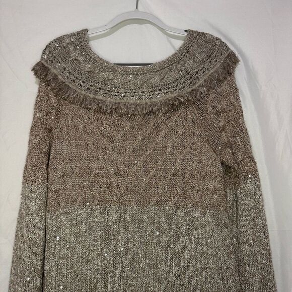White House Black Market sequin sweater size L - Picture 5 of 7
